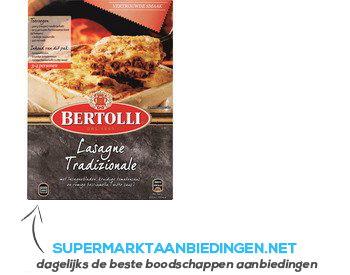 Bertolli Ovengerecht lasagne traditional aanbieding