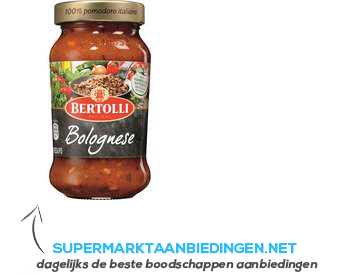 Bertolli Pastasaus bolognese traditioneel aanbieding