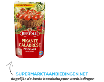 Bertolli Pastasaus in zak pikant aanbieding