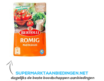 Bertolli Pastasaus in zak romig aanbieding