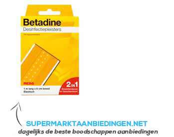 Betadine Desinfectiepleister 1m x 6cm aanbieding