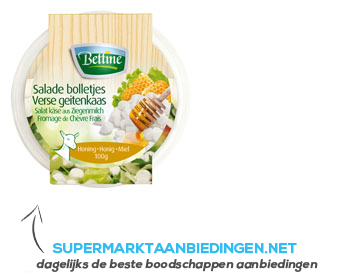 Bettine Salade bolletjes verse geitenkaas honing