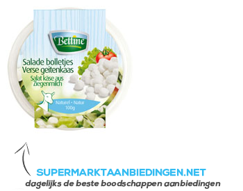 Bettine Salade bolletjes verse geitenkaas nat