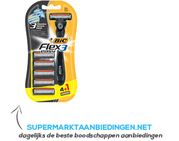 Bic Flex 3 easy blister 41 aanbieding