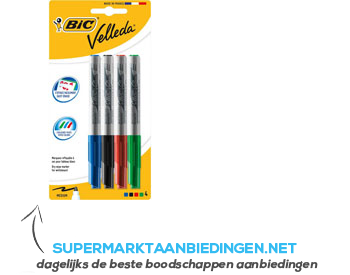 Bic Velleda whiteboard marker aanbieding