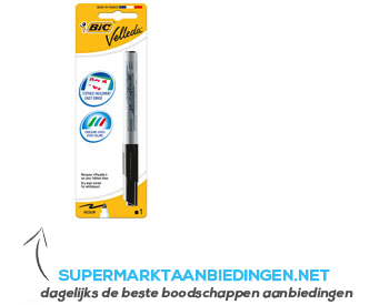 Bic Velleda whiteboard marker zwart aanbieding