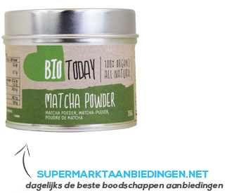 Bio Today Matcha poeder aanbieding