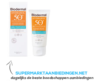 Biodermal Hydraxol zonnecrème SPF 50 aanbieding