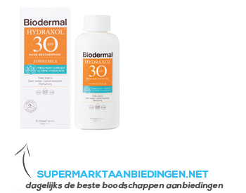 Biodermal Hydraxol zonnemilk SPF 30 aanbieding