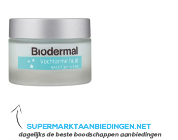 Biodermal Nacht gelcrème vochtarme huid aanbieding