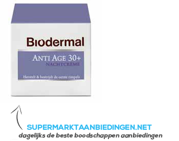 Biodermal Nachtcrème anti-age 30 aanbieding