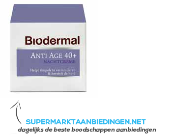 Biodermal Nachtcrème anti-age 40 aanbieding