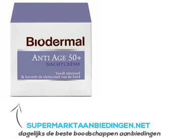 Biodermal Nachtcrème anti-age 50 aanbieding