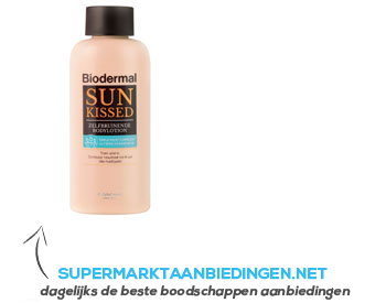 Biodermal Sun kissed bodylotion aanbieding