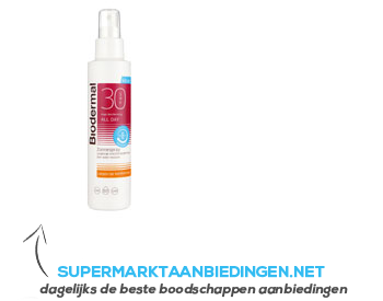 Biodermal Zonnespray all day SPF 30 aanbieding