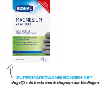 Bional Magnesium & calcium aanbieding