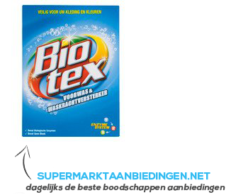 Biotex Wasmiddel waskrachtversterker waspoeder aanbieding