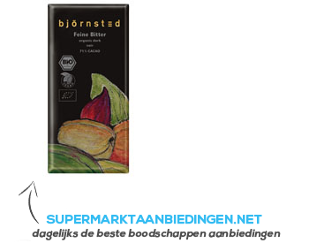 Björnsted Feine 71% cacao aanbieding