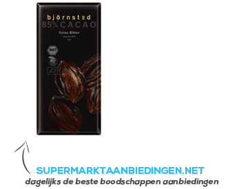 Björnsted Feine 85% cacao aanbieding