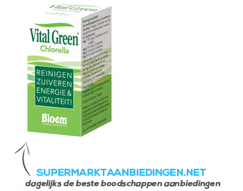 Bloem Vital green chlorella aanbieding