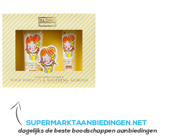 Blond Amsterdam Lipgloss & handcream hibiscus almond aanbieding