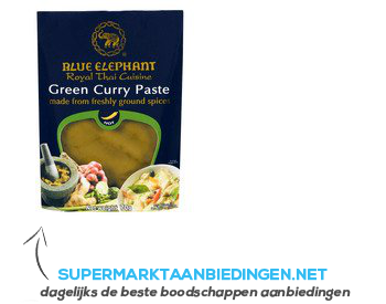 Blue Elephant Green curry paste aanbieding