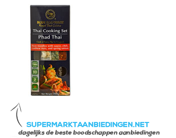 Blue Elephant Phad Thai cooking set aanbieding