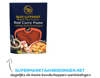 Blue Elephant Red curry paste aanbieding