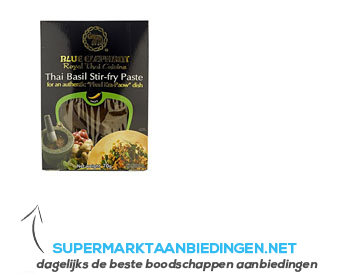 Blue Elephant Thai basil stir fry paste aanbieding