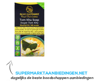 Blue Elephant Tom kha soep maaltijd kit aanbieding