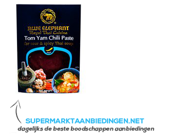 Blue Elephant Tom yam chili paste aanbieding