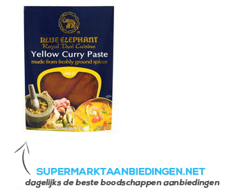 Blue Elephant Yellow curry paste aanbieding