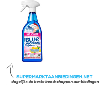 Blue Wonder Bad & toilet reiniger spray aanbieding