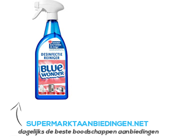 Blue Wonder Desinfectie reiniger spray aanbieding