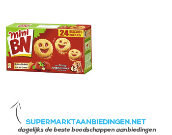 BN Mini biscuits aardbei aanbieding