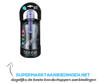 Bobble Waterfles paars aanbieding