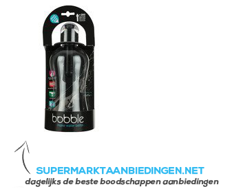 Bobble Waterfles zwart aanbieding