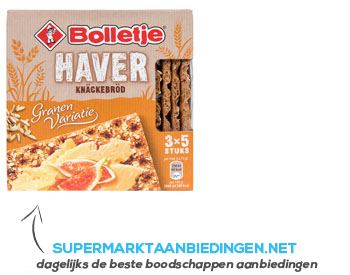 Bolletje Granen variatie haver knäckebröd aanbieding