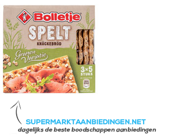 Bolletje Granen variatie spelt knäckebröd aanbieding