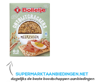 Bolletje Ontbijtcrackers meerzaden aanbieding