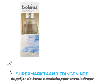 Bolsius Aromatic geurstokjes fresh linnen aanbieding