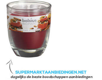 Bolsius Geurglas baked apple aanbieding