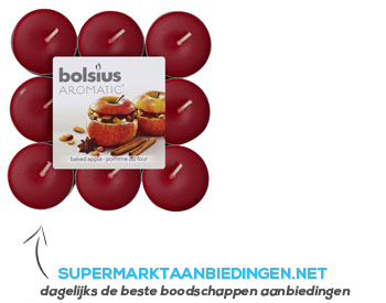 zuurstof Moskee Begraafplaats Bolsius Geurtheelichten baked apple 4 branduren aanbieding | Supermarkt  Aanbiedingen