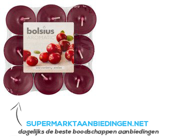 Bolsius Geurtheelichten cranberry aanbieding