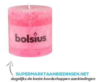 Bolsius Kaars rustiek fuchsia 10 cm aanbieding