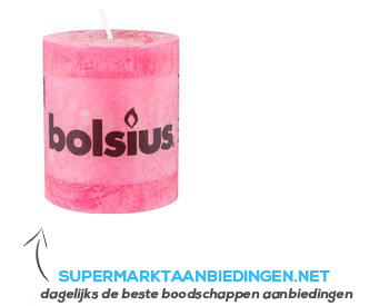 Bolsius Kaars rustiek fuchsia 8 cm aanbieding