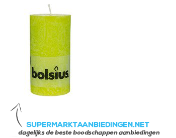 Bolsius Rustieke kaars lime 13 cm aanbieding