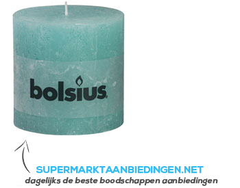 Bolsius Stompkaars rustiek pastel paars 8 cm aanbieding