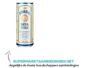 Bombay Dry gin & tonic aanbieding