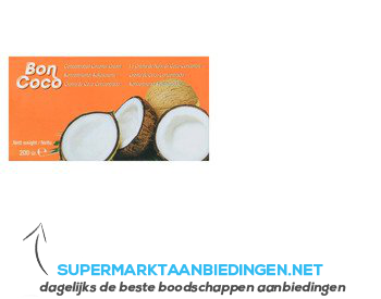 Bon Coco Kokoscreme aanbieding